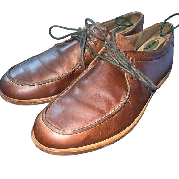 Timberland Men’s Sz 9M Tauk Point Moc Toe Derby Russet Brown main image 13